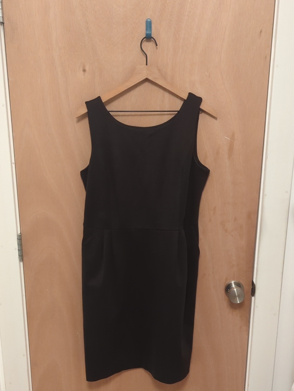 Classic Charcoal Sleeveless Sheath Dress